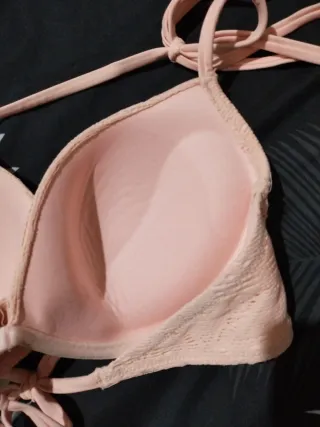 Top bikini rosa talla C