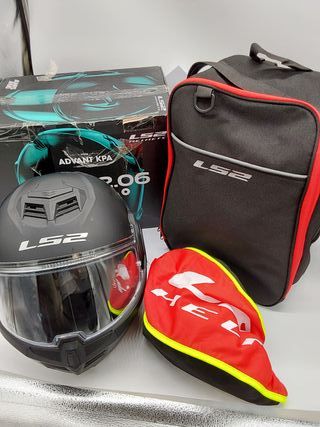 (XS) LS2, Casco Moto Modular ADVANT Solid Matt Black,