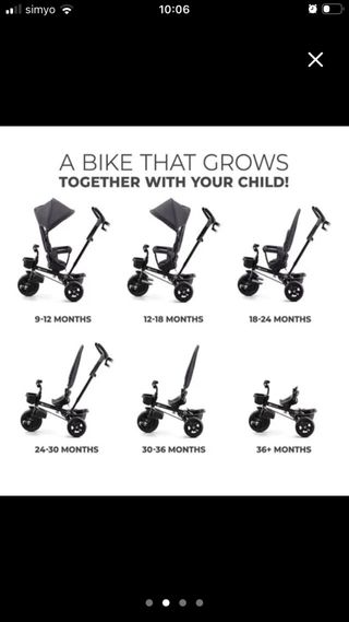 Triciclo Carrito Evolutivo Kinderkraft