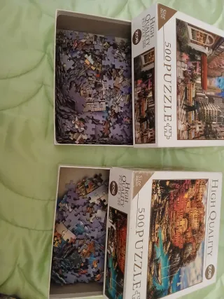 2 Puzzles 500 Piezas Alta Calidad
