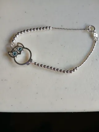 Pulsera con colgante de búho