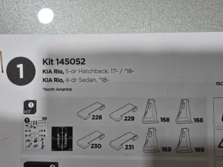 Thule Kit 145052 para Kia Rio.