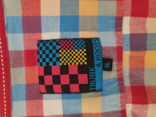 Camisa a cuadros manga corta