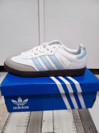 Zapatillas Adidas Talla 37 Azul Blanco