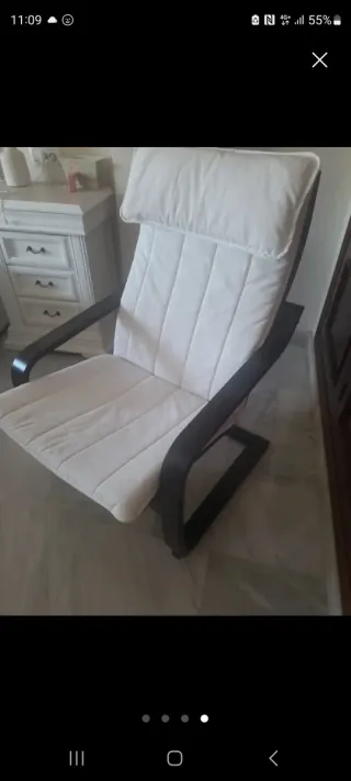 Sillón Poäng Ikea Madera Blanca