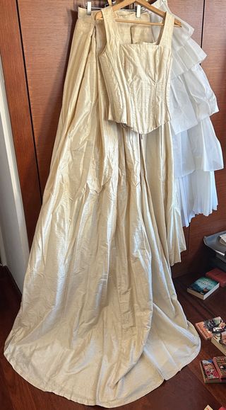 Exclusivo Vestido Novia Vintage Seda Salvaje