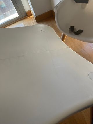 Trona evolutiva con bandeja y acolchado