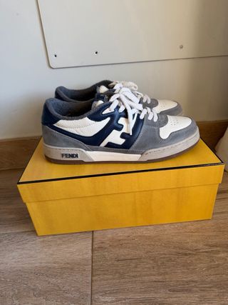 Zapatillas Fendi Match Azul y Gris