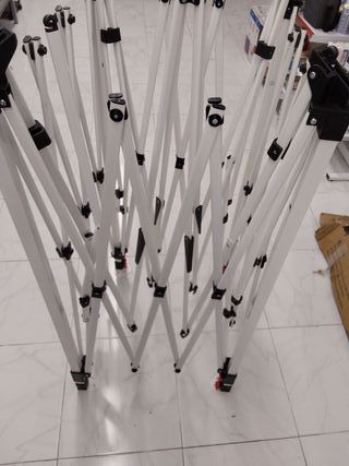 VOUNOT Tenda Pieghevole Gazebo 3,6x3,6m con Lati in Rete, Padiglione Pop Up da Giardino con Doppio Tetto