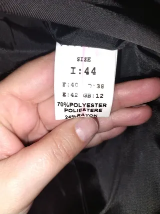 Traje chaqueta y pantalón negro