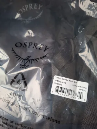 Osprey Volt 45 Mamba Black O/S