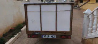 Remolque 750 kg con freno Anti vuelco y tapadera