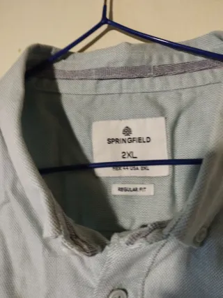 Camisa manga larga verde azulado Talla 2XL