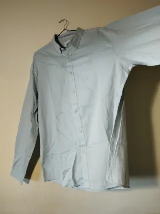 Camisa manga larga verde azulado Talla 2XL