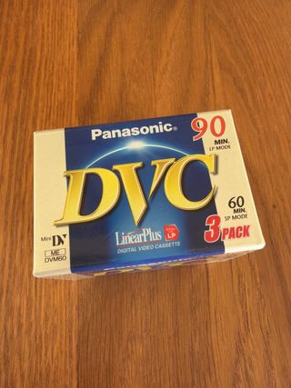 Pack 3 Cintas MiniDV Panasonic DVC 90/60 Min