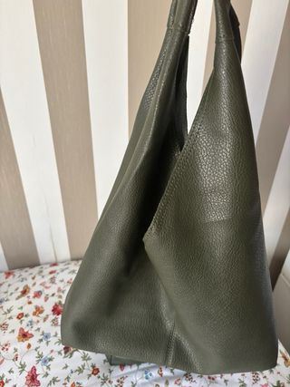 Bolso verde oliva poli piel