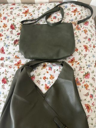 Bolso verde oliva poli piel