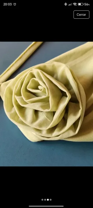 Vestido verde con volantes