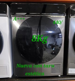 Secadora Cecotec 8Kg Nueva con Tara Estética