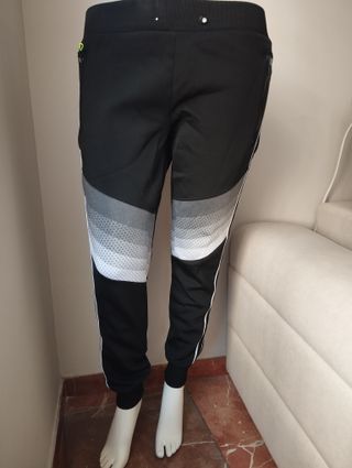 Pantalón deportivo negro gris talla L