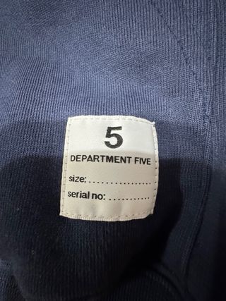 Sudadera con cremallera Departament five azul