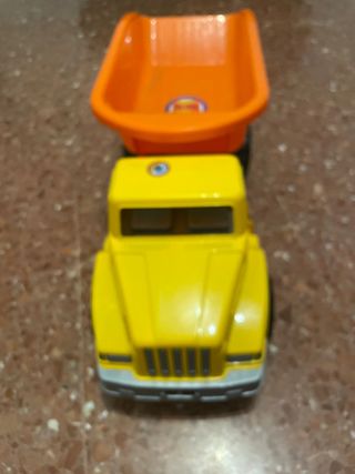 Camión Juguete Amarillo con Volquete Naranja