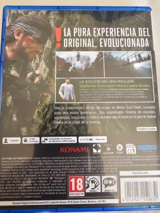 Metal Gear Solid 3 PS5 Edición Día Uno