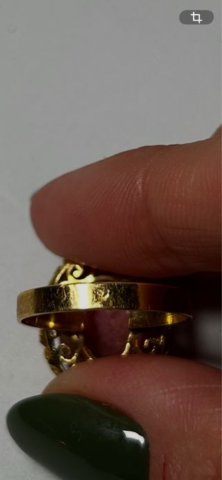 Anillo vintage oro rosa talla 8