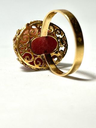 Anillo vintage oro rosa talla 8