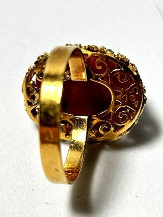 Anillo vintage oro rosa talla 8