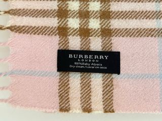 Bufanda Burberry Rosa Clásica Vintage