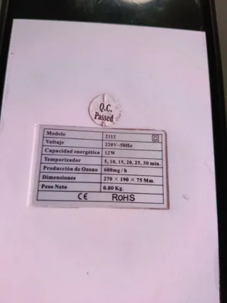 Generador Ozono Aristokratisch Blanco