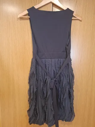 Vestido ceremonia gris talla 40