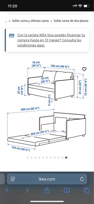 Divano letto Fridhult Ikea grigio