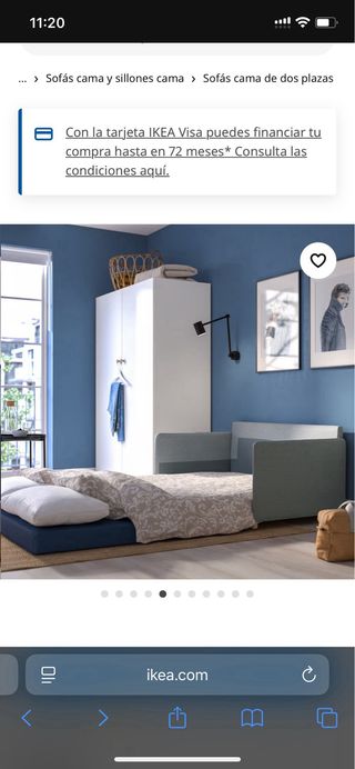 Divano letto Fridhult Ikea grigio