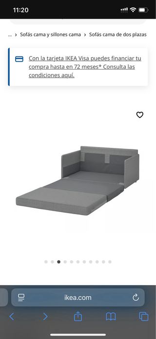 Divano letto Fridhult Ikea grigio