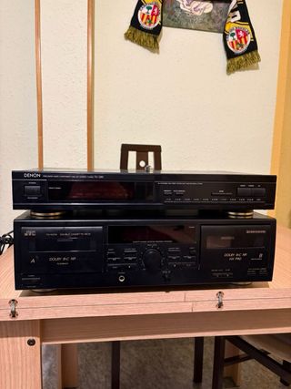 Denon TU-280 y JVC TD-W216 Doble Cassette