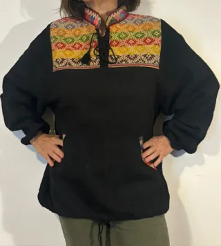 Conjunto 3 prendas étnicas lana unisex.