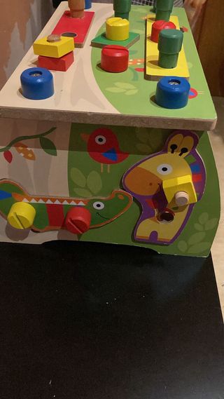 Banco de trabajo de madera para niños