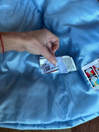 Plumífero Moncler Azul Talla XS o S.