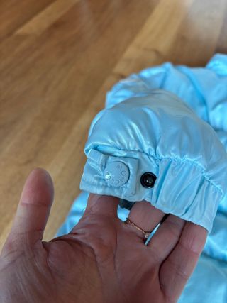 Plumífero Moncler Azul Talla XS o S.