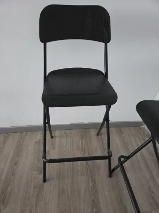 Sillas plegables IKEA negras