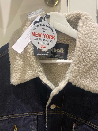 Chaqueta vaquera Schott forro borreguito