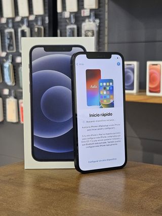 IPHONE 12 256GB NEGRO BATE. 100%