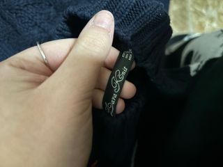 Jersey Zara Azul Tejido Trenzado