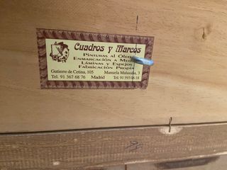 Pintura al óleo de flores incluye marco!!