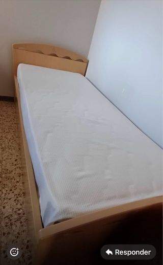 Cama canapé 90x190cm + colchón