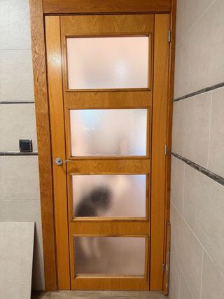 Puertas de roble con cristal Puerta de roble norma