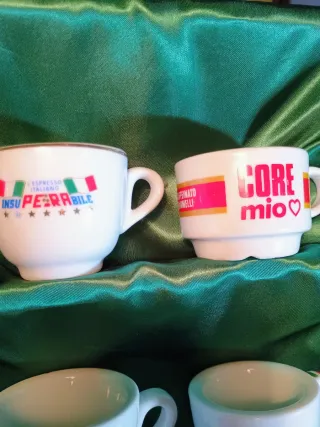 Tazzine caffè pubblicitarie - Set 16 pezzi