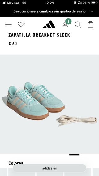 NUEVAS** Zapatillas Adidas Breaknet Mujer Talla 37